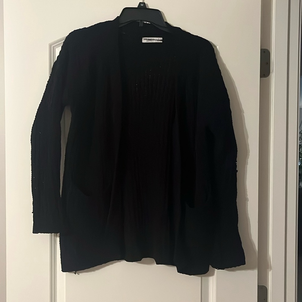 Arizona black knit cardigan size small